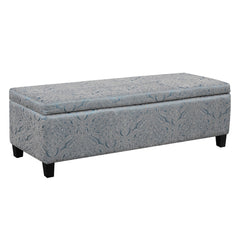 Indoor Storage Ottoman Bench With Hidden Storage - Pattern