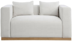 Alfie - Linen Textured Fabic Loveseat