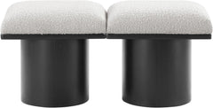 Pavilion - 2 Piece Modular Bench With Black Base