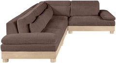 Turin - Chenille Fabric Upholstered Modular Sectional - Brown
