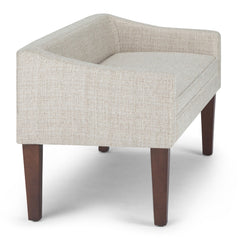 Parris - Upholstered Bench - Silver