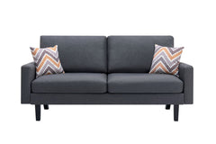 Bahamas - Minimalistic Sofa With 2 Throw Pillows
