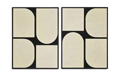 Icon - Mango Wood 2 Piece Wall Art
