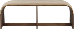 Sable - 52" Velvet Performance Fabric Upholstered Bench