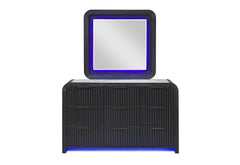 Beckett - Mirror With LED - Black / White