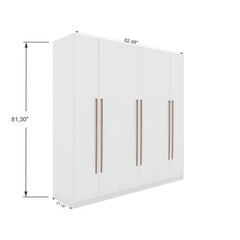 Gramercy - Free Standing Wardrobe Closet With Drawers And Shelves