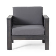 Slat Design Club Chairs With Cushions