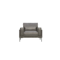Transitional Fabric Chair - Dark Gray