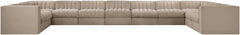 Rummi - Velvet Performance Fabric Upholstered 11 Piece Modular Sectional