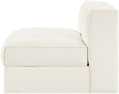 Rummi - Velvet Performance Fabric Upholstered Modular Armless Chair