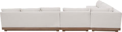 Solace - Olefin Fabric 5 Piece Outdoor Patio Modular Sectional