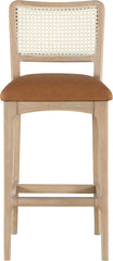 Atrium - Upholstered Bar Stool (Set of 2) - Brushed Natural Frame
