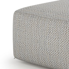Nate - Square Pouf - Gray
