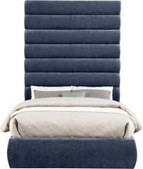 Adam - Chenille Fabric Bed With 89" Headboard