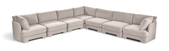 Hammond - Velvet Performance Fabric Upholstered 7 Piece Corner Sectional