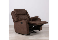 U7303 - 3 Piece Living Room Set (Recliner Sofa / Console Power Recliner Loveseat / Glider Recliner) - Dark Brown