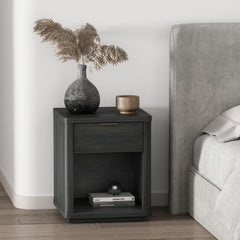Evelyn - Nightstand With 1 Drawer And Open Shelf