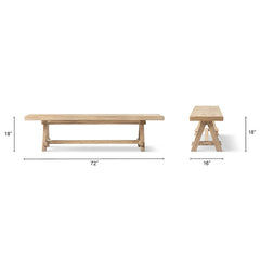 Hawthorne - Dining Bench - Natural