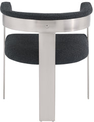 Romeo - Boucle Dining Chair With Silver Base (Set of 2)