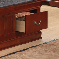 Traditional Style Bookcase Storage Bed
