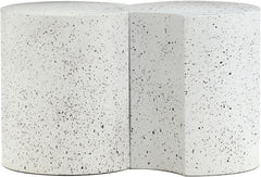 Dimple - 2 Piece Modular End Table - Terazzo Finish