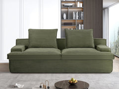Nimbus - Oversized Full Foam 4 Seater Couch For Living Room Upholstered In Soft, Wide Armrests