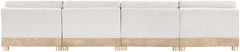 Turin - Chenille Fabric Upholstered Modular Sectional - White