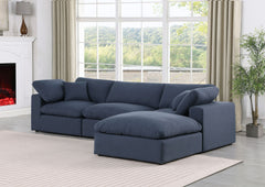 Comfy - 4 Piece Linen Fabric Modular Sectional With Chaise