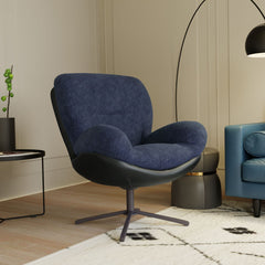 360° Swivel Office Chair, No Wheels