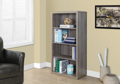 Bookshelf, Bookcase, Etagere, 5 Tier, For Office, Contemporary & Modern - Taupe