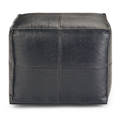 Bowen - Square Pouf - Black