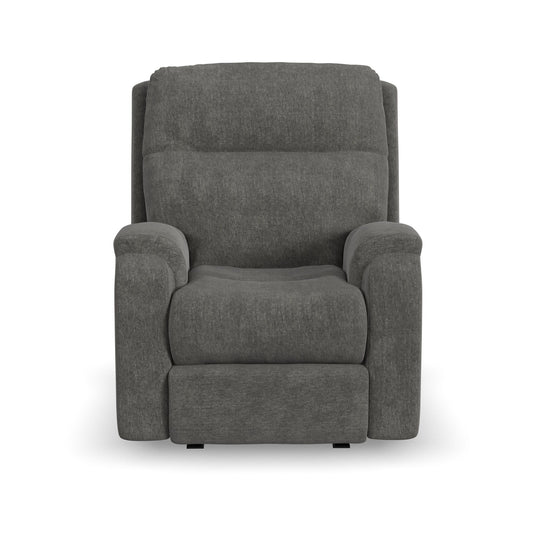 Penn - Transitional Fabric Power Rocking Recliner With Power Headrest & Lumbar