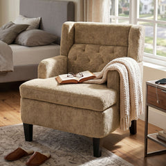 Modern Tufted Upholstered Accent Chair For Living Room