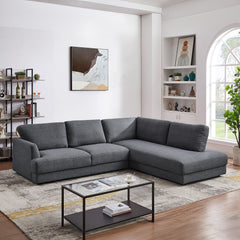 Glander - Cozy Sectional Sofa Right Facing - Gray