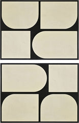 Icon - Mango Wood 2 Piece Wall Art