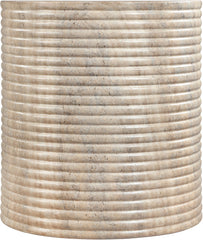 Rapallo - Concrete Indoor/Outdoor End Table - Travertine