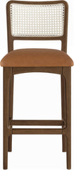 Atrium - Upholstered Bar Stool (Set of 2) - Brushed Brown Frame