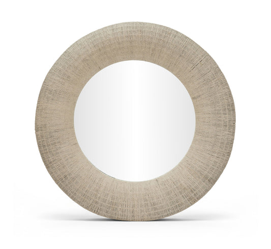 Meadow - Round Jute Rope Framed Mirror