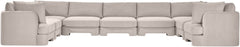 Hammond - Velvet Performance Fabric Upholstered 9 Piece Sectional