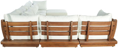 Mirella - 7 Piece Water Resistant Fabric Upholstered Outdoor Patio Modular Sectional