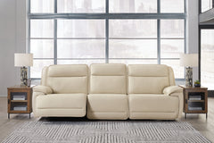 Double Deal - 3-Piece Power Reclining Sofa Sectional - Almond