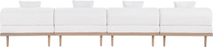 Laguna - 4 Piece 142" Upholstered Outdoor Patio Modular Armless Sofa