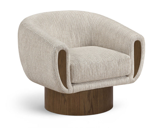 Avella - Interwoven Fabric Swivel Accent Chair