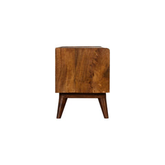 Solid Wood Bench With Upholstered Sea