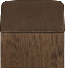 Sable - Velvet Performance Fabric Upholstered Bench