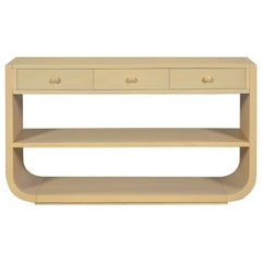 Console Table With 3 Soft Close Drawers & 2 Open Shelves