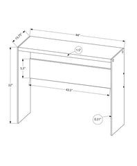 Accent Console Table For Entryway, Glossy Contemporary & Modern - White