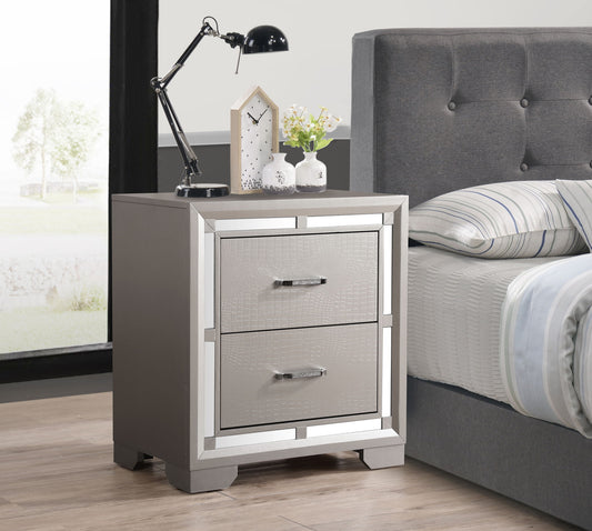 Elegant Nightstand - Champagne