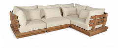 Mirella - 4 Piece Water Resistant Fabric Outdoor Patio Modular Sectional