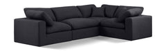 Comfy - 4 Piece Linen Fabric Modular Sectional